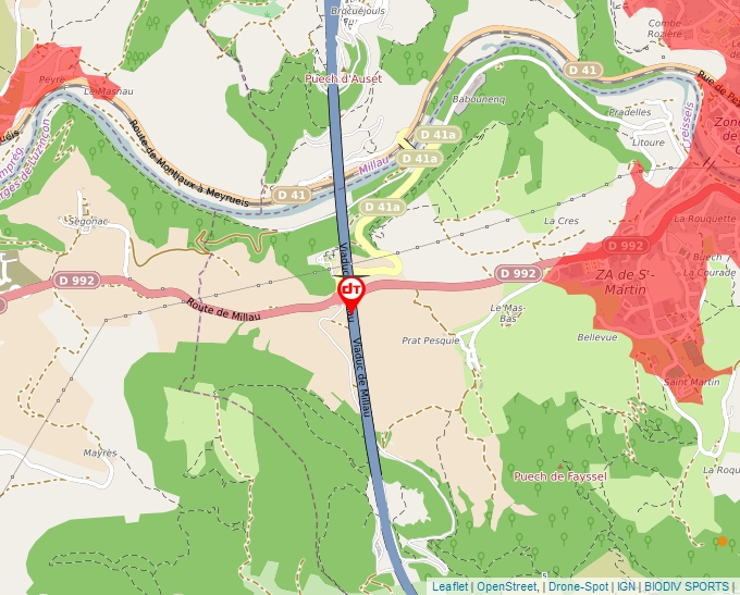 Carte Géoportail pour les drones de loisir