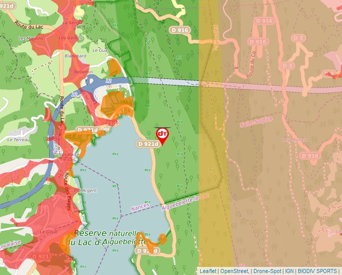 Carte Géoportail pour les drones de loisir