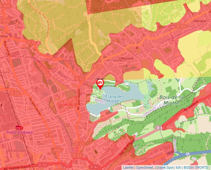 Carte Géoportail pour les drones de loisir