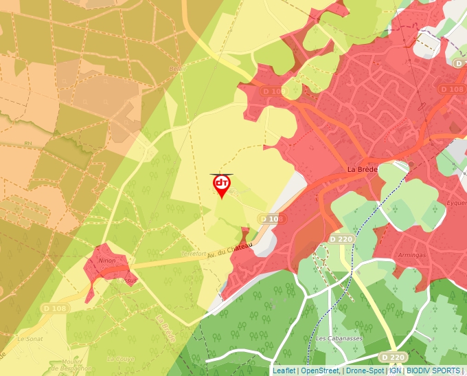 Carte Géoportail pour les drones de loisir