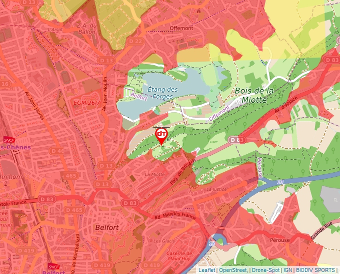 Carte Géoportail pour les drones de loisir