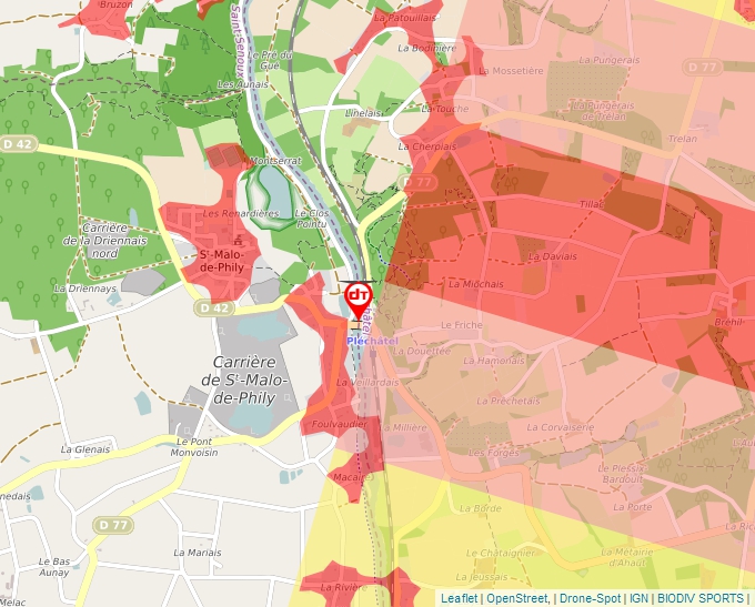 Carte Géoportail pour les drones de loisir