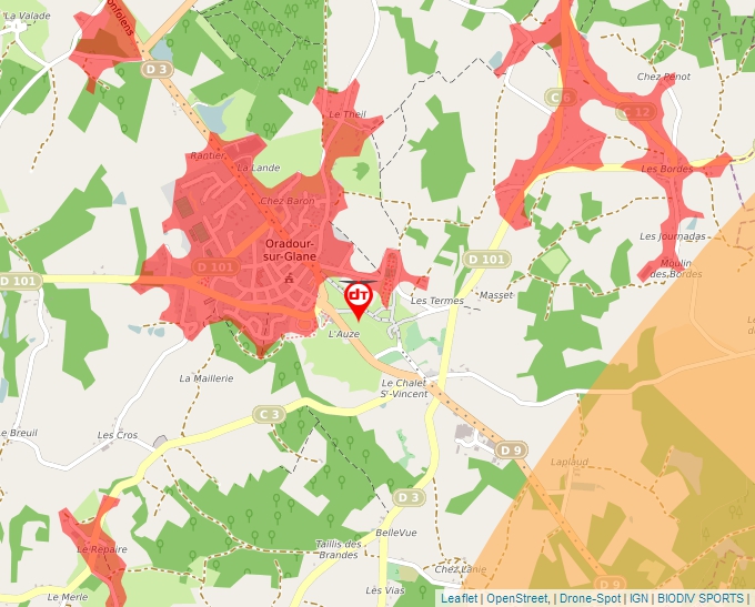 Carte Géoportail pour les drones de loisir