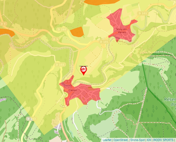 Carte Géoportail pour les drones de loisir