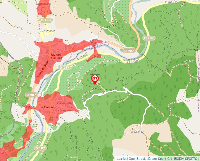 Carte Géoportail pour les drones de loisir