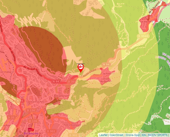 Carte Géoportail pour les drones de loisir