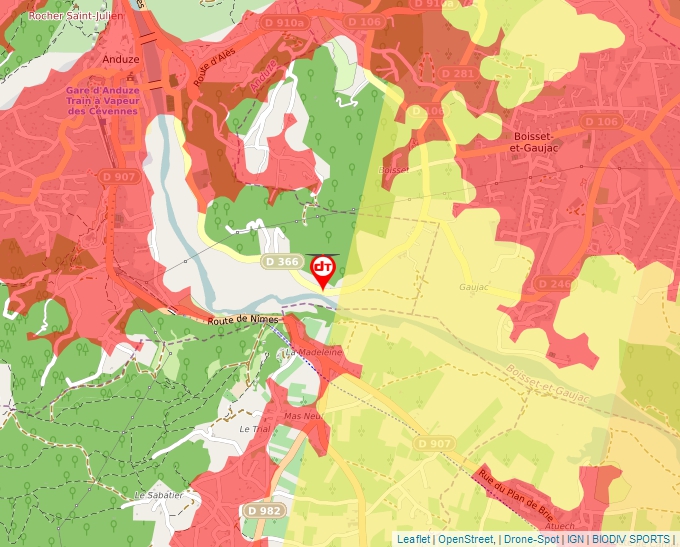 Carte Géoportail pour les drones de loisir