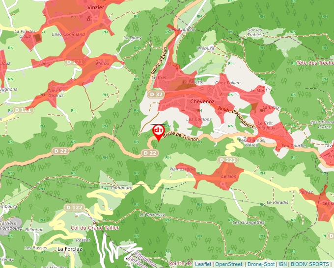 Carte Géoportail pour les drones de loisir