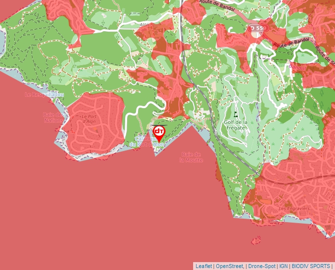 Carte Géoportail pour les drones de loisir