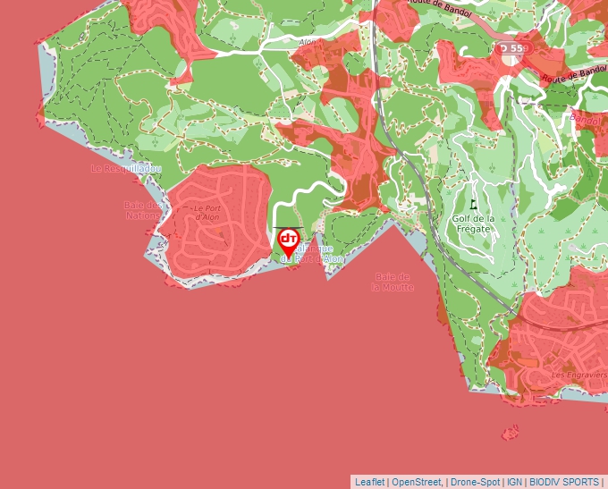 Carte Géoportail pour les drones de loisir