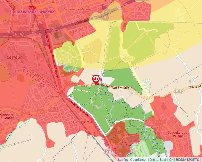 Carte Géoportail pour les drones de loisir