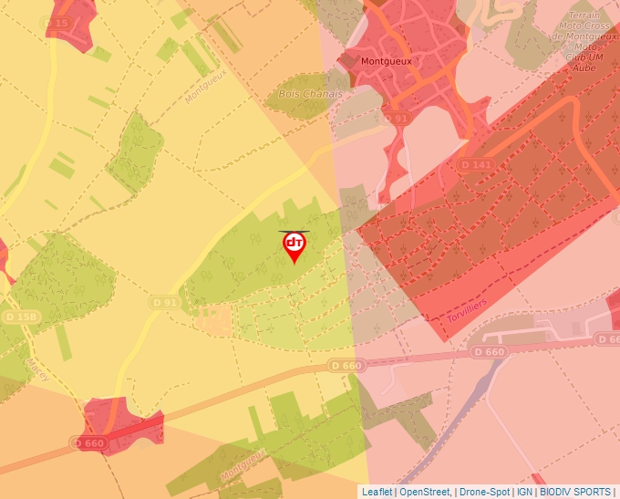 Carte Géoportail pour les drones de loisir