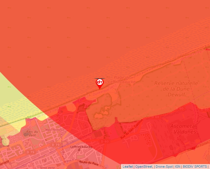 Carte Géoportail pour les drones de loisir