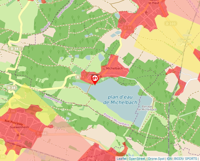 Carte Géoportail pour les drones de loisir