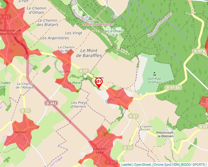 Carte Géoportail pour les drones de loisir