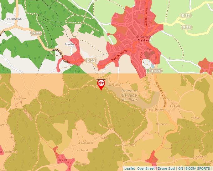 Carte Géoportail pour les drones de loisir