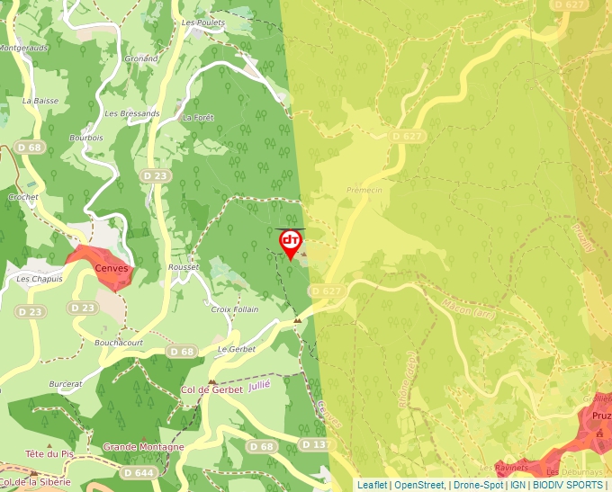 Carte Géoportail pour les drones de loisir