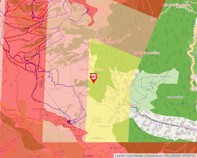 Carte Géoportail pour les drones de loisir