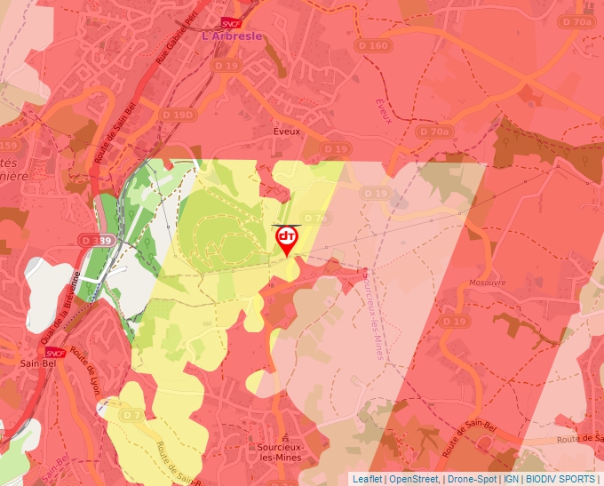 Carte Géoportail pour les drones de loisir