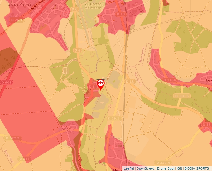 Carte Géoportail pour les drones de loisir