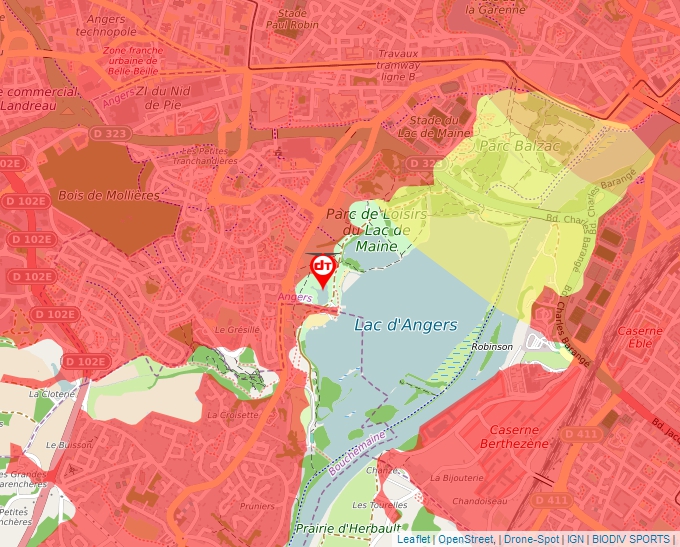 Carte Géoportail pour les drones de loisir