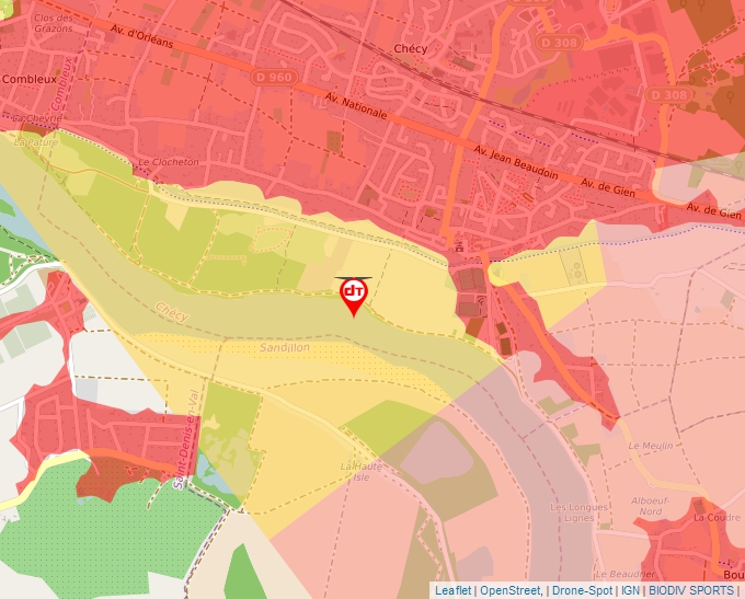 Carte Géoportail pour les drones de loisir