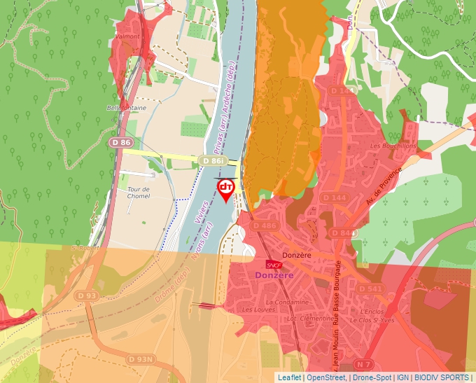 Carte Géoportail pour les drones de loisir