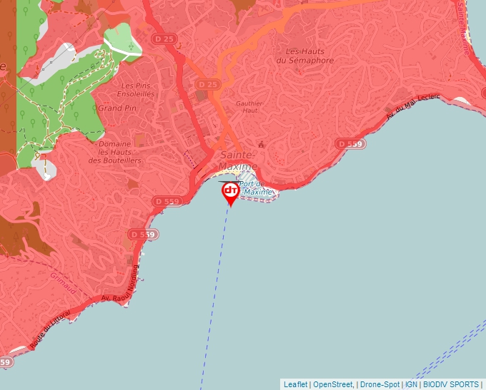 Carte Géoportail pour les drones de loisir