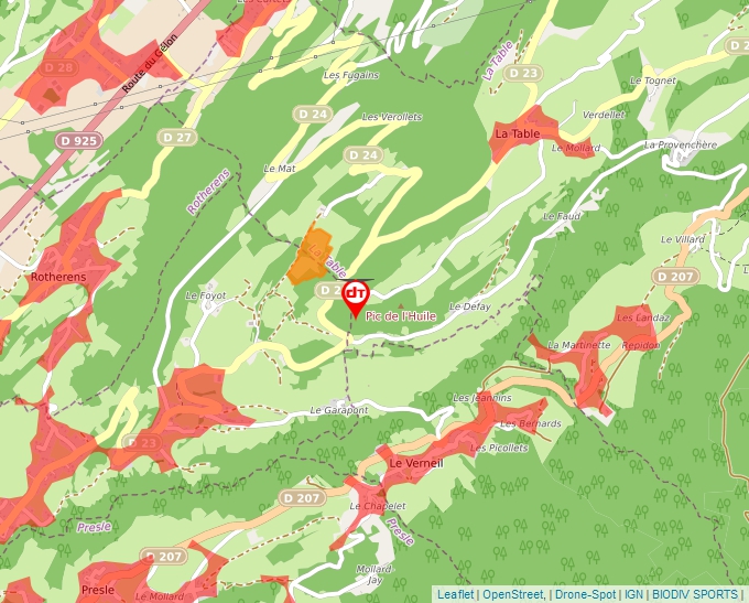 Carte Géoportail pour les drones de loisir