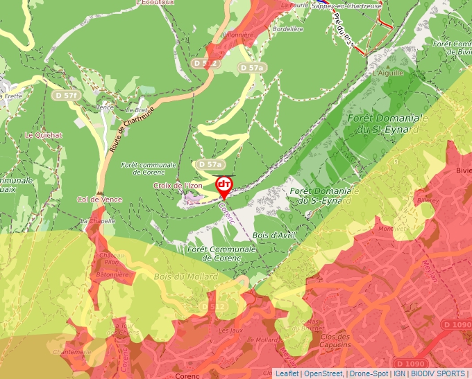 Carte Géoportail pour les drones de loisir