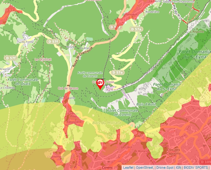 Carte Géoportail pour les drones de loisir