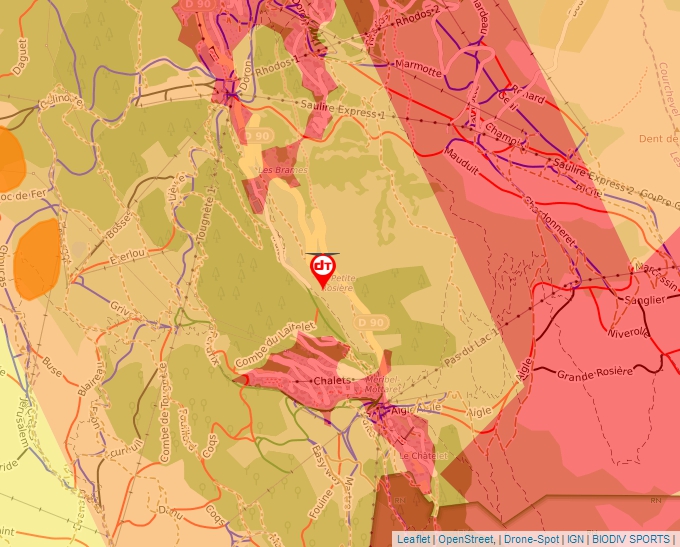 Carte Géoportail pour les drones de loisir