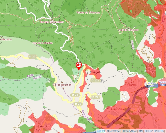 Carte Géoportail pour les drones de loisir