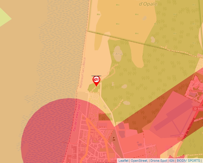 Carte Géoportail pour les drones de loisir