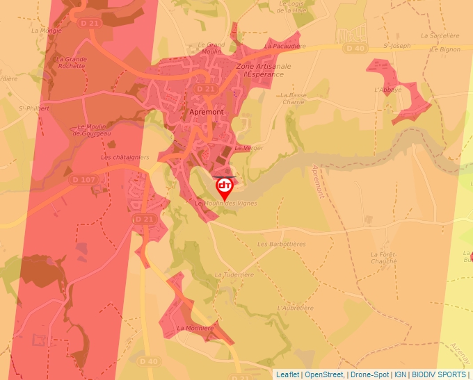 Carte Géoportail pour les drones de loisir