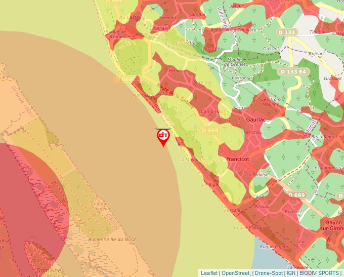 Carte Géoportail pour les drones de loisir