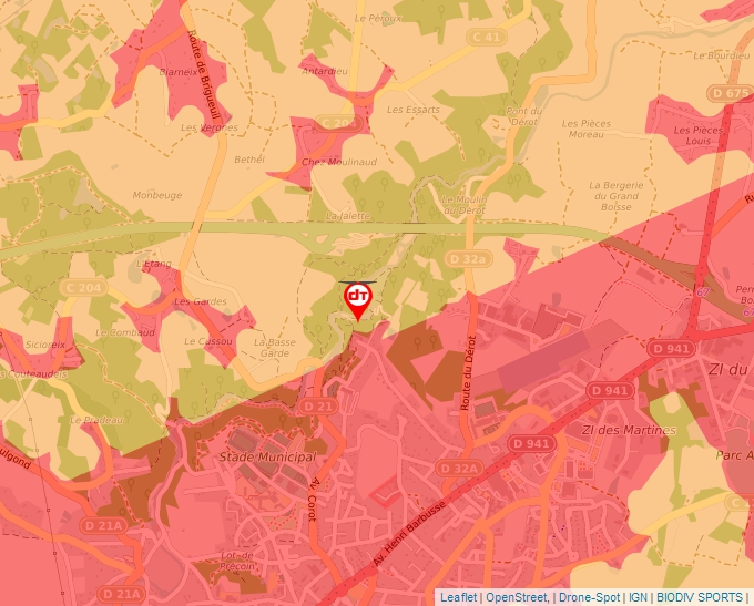 Carte Géoportail pour les drones de loisir