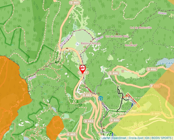 Carte Géoportail pour les drones de loisir