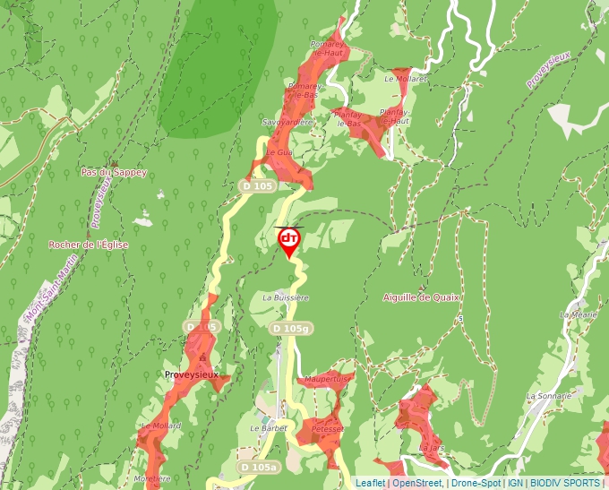 Carte Géoportail pour les drones de loisir