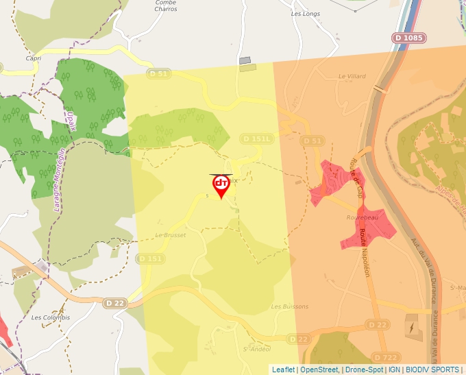 Carte Géoportail pour les drones de loisir