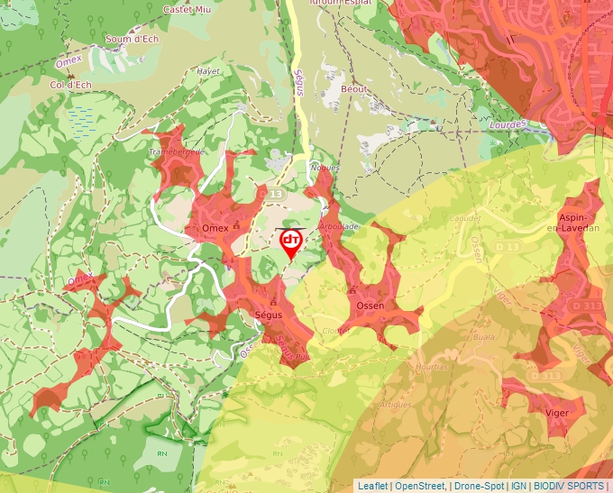 Carte Géoportail pour les drones de loisir