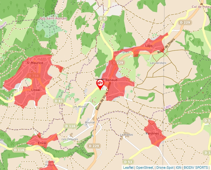 Carte Géoportail pour les drones de loisir