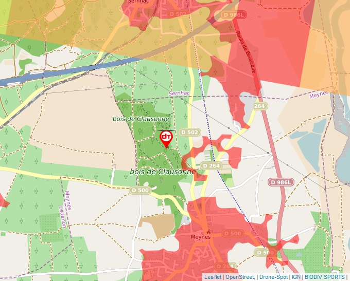 Carte Géoportail pour les drones de loisir