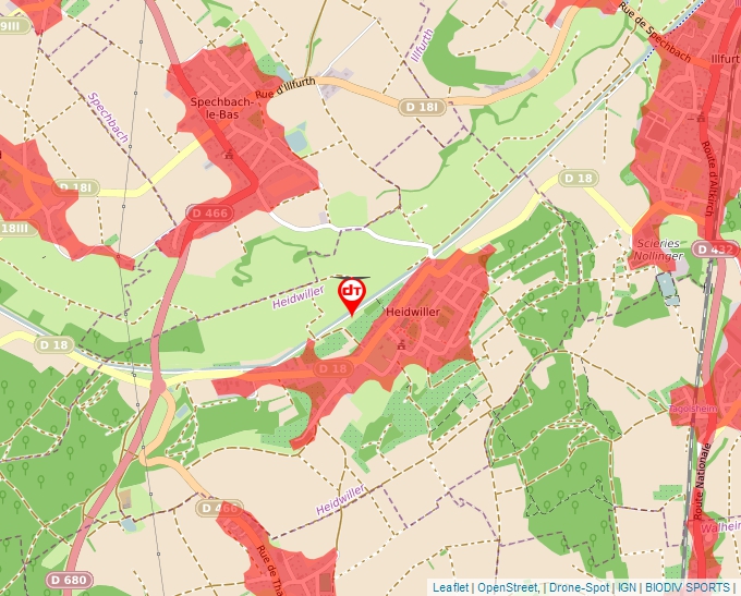 Carte Géoportail pour les drones de loisir