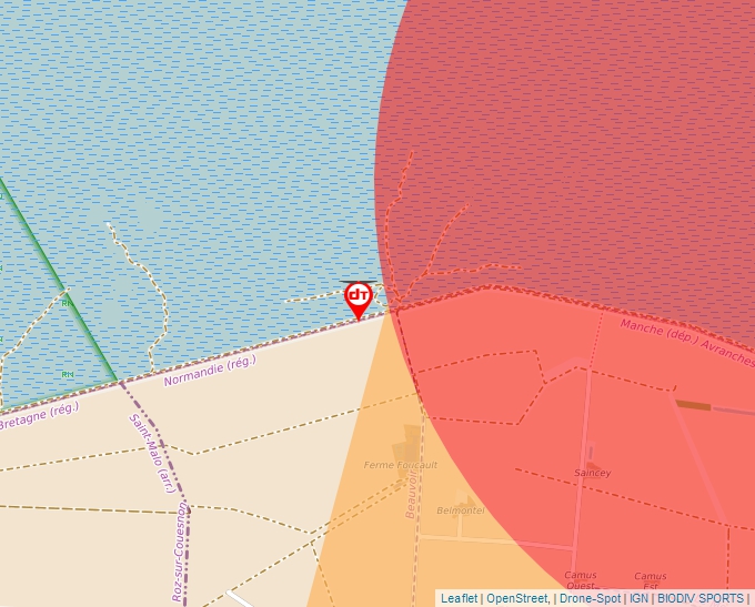 Carte Géoportail pour les drones de loisir