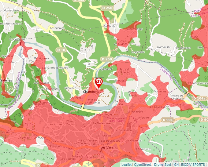 Carte Géoportail pour les drones de loisir