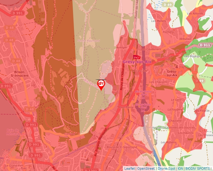 Carte Géoportail pour les drones de loisir