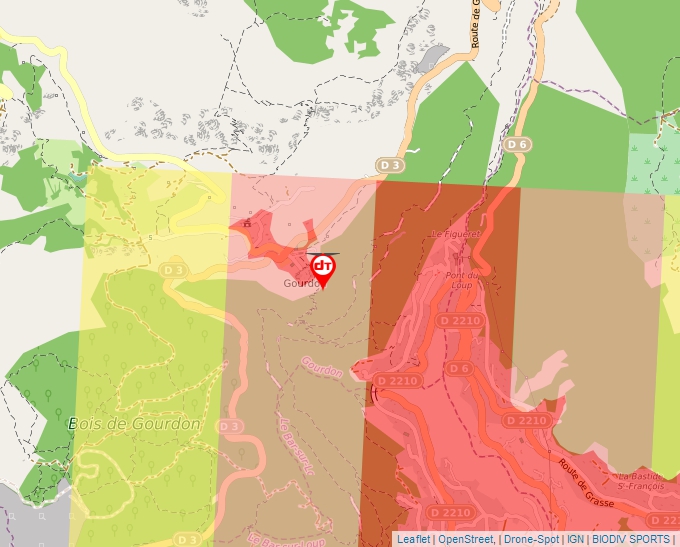 Carte Géoportail pour les drones de loisir