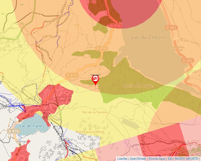 Carte Géoportail pour les drones de loisir