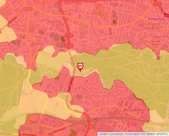 Carte Géoportail pour les drones de loisir